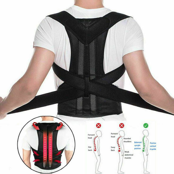 Adjustable Back Posture Corrector/ Slouching Relieve Pain Belt Women Men